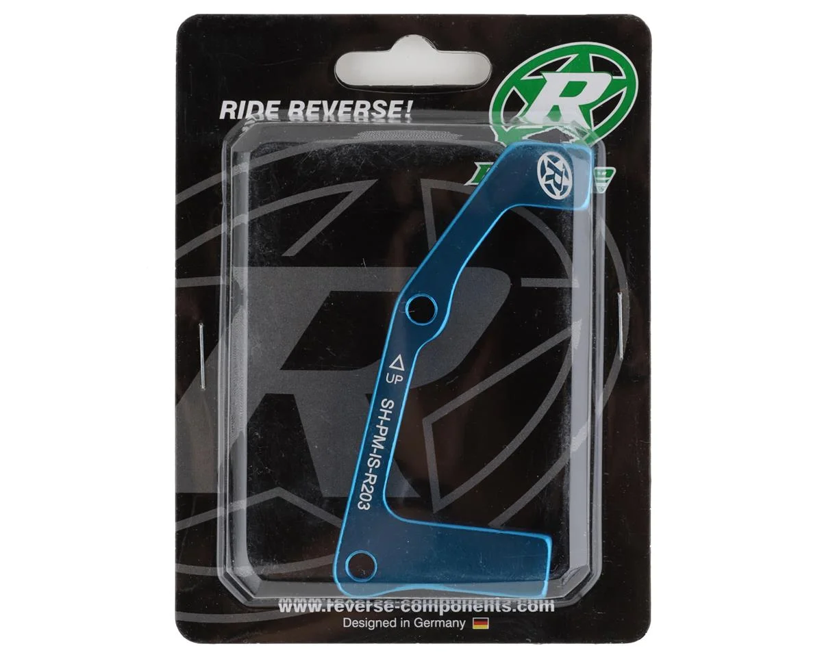 Reverse Components Disc Brake Adapters (Blue) (IS Mount | Shimano) (203mm Rear) - view 2